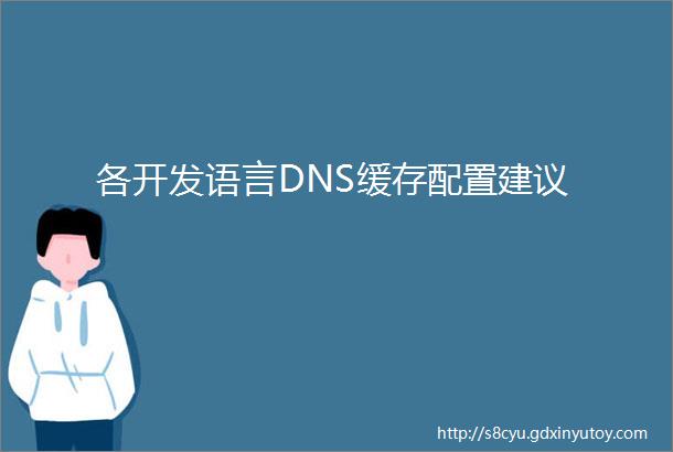 各开发语言DNS缓存配置建议